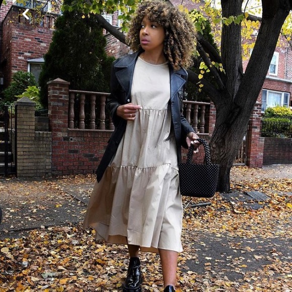 ⛔️SOLD⛔️ Zara puff sleeve tiered poplin dress - Picture 2 of 9